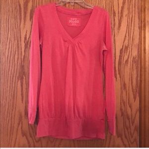 Coral long sleeve top